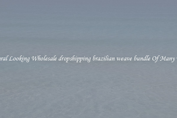 Natural Looking Wholesale dropshipping brazilian weave bundle Of Many Types