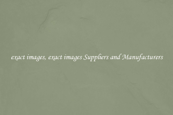 exact images, exact images Suppliers and Manufacturers
