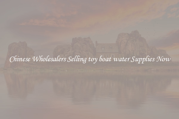 Chinese Wholesalers Selling toy boat water Supplies Now