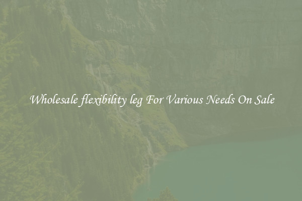 Wholesale flexibility leg For Various Needs On Sale
