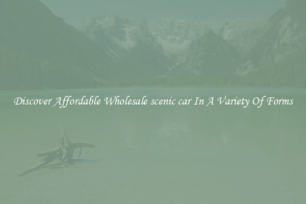 Discover Affordable Wholesale scenic car In A Variety Of Forms