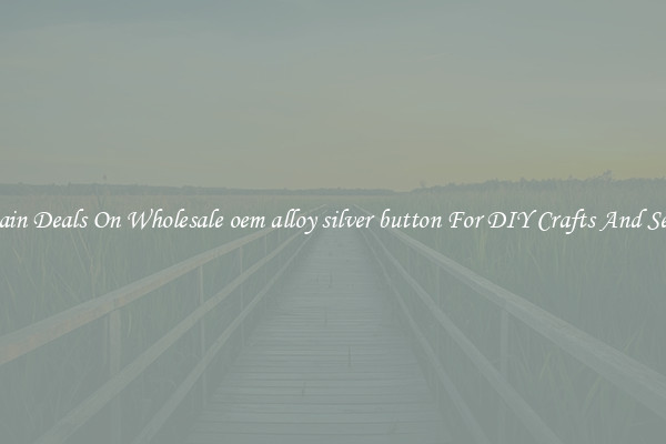 Bargain Deals On Wholesale oem alloy silver button For DIY Crafts And Sewing