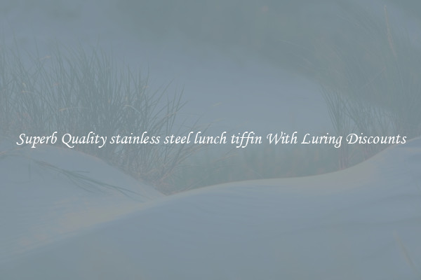 Superb Quality stainless steel lunch tiffin With Luring Discounts