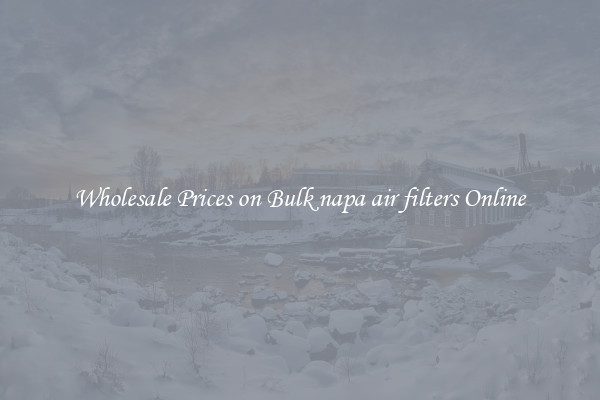 Wholesale Prices on Bulk napa air filters Online