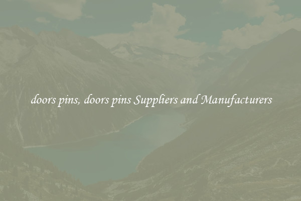 doors pins, doors pins Suppliers and Manufacturers