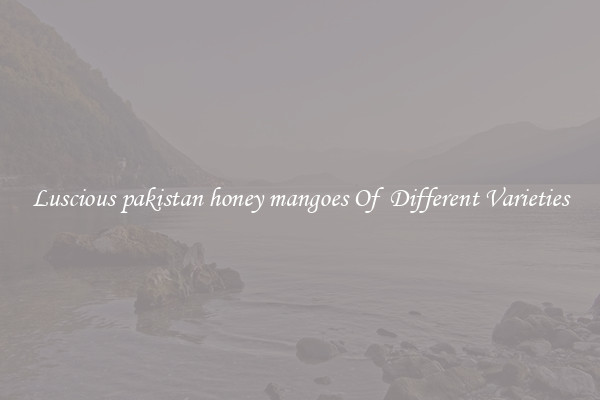 Luscious pakistan honey mangoes Of  Different Varieties