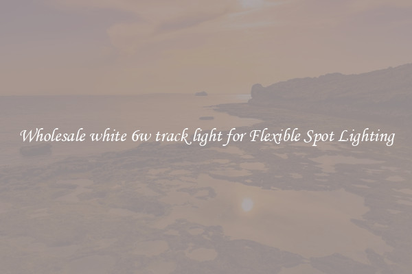 Wholesale white 6w track light for Flexible Spot Lighting