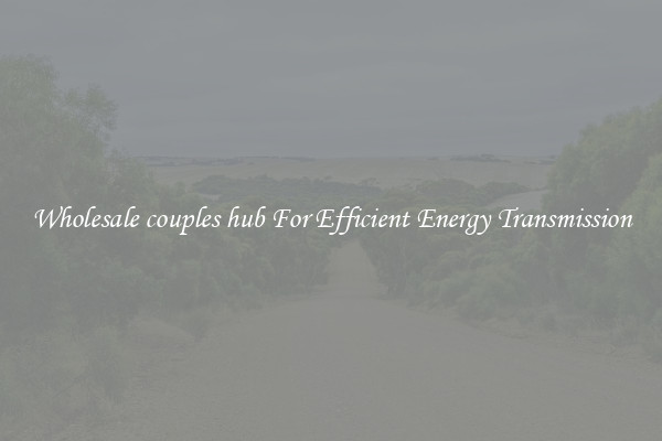 Wholesale couples hub For Efficient Energy Transmission