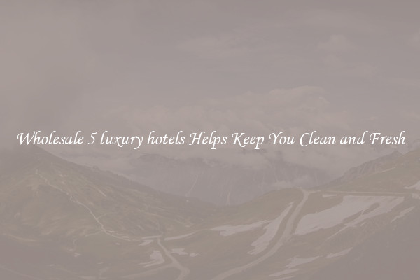 Wholesale 5 luxury hotels Helps Keep You Clean and Fresh