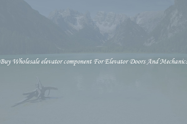 Buy Wholesale elevator component For Elevator Doors And Mechanics