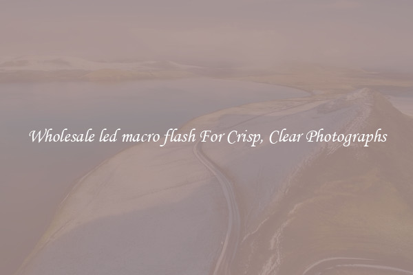 Wholesale led macro flash For Crisp, Clear Photographs